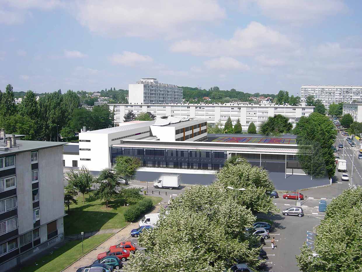 4-Perspective d'entrée du collège